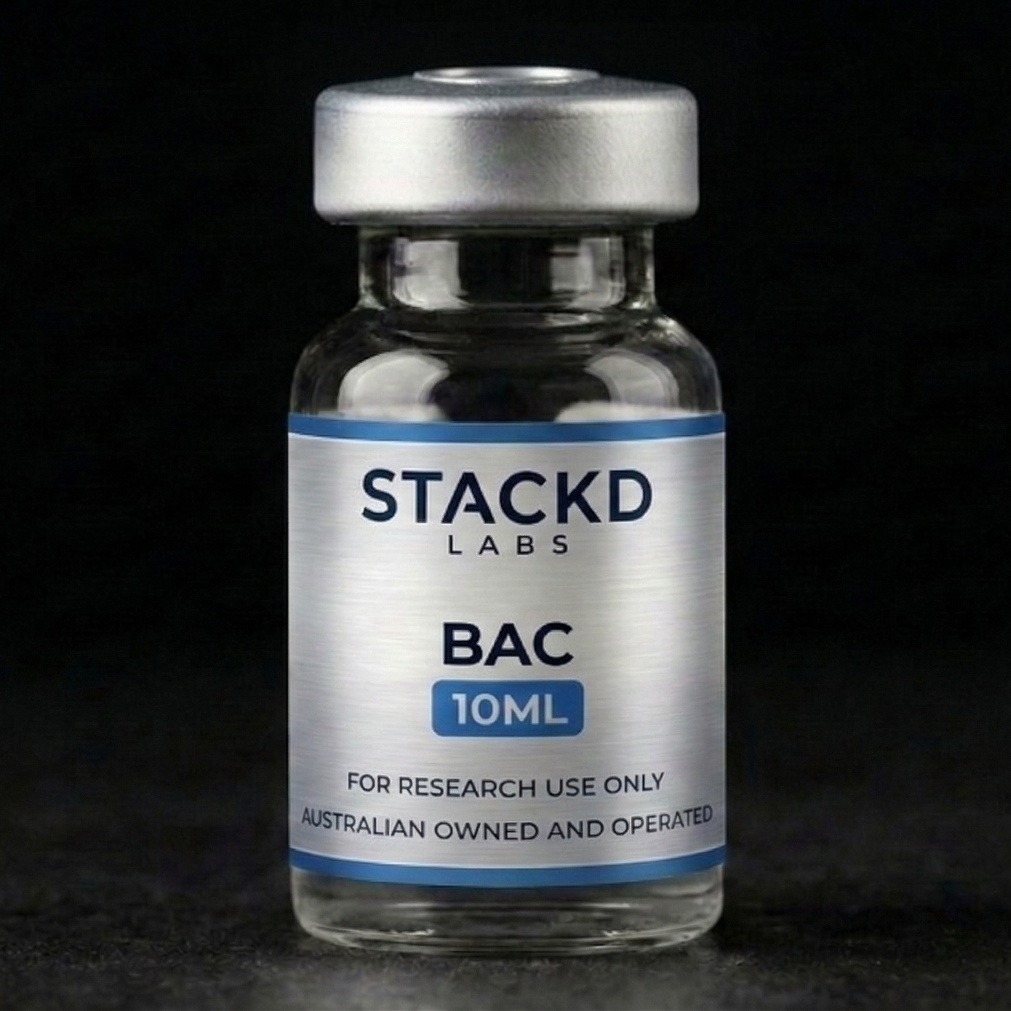 Bacteriostatic Water (BAC) 10mL Sterile Reconstitution Solution lyophilised research peptide Australia