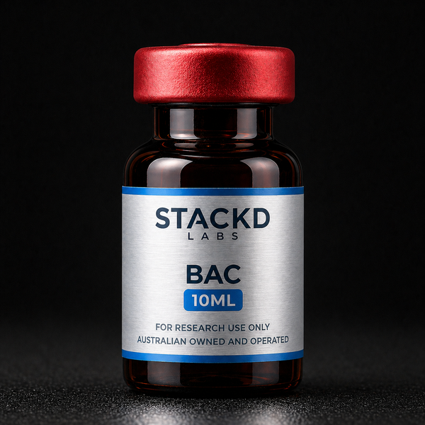 Bacteriostatic Water (BAC) lyophilised research peptide Australia