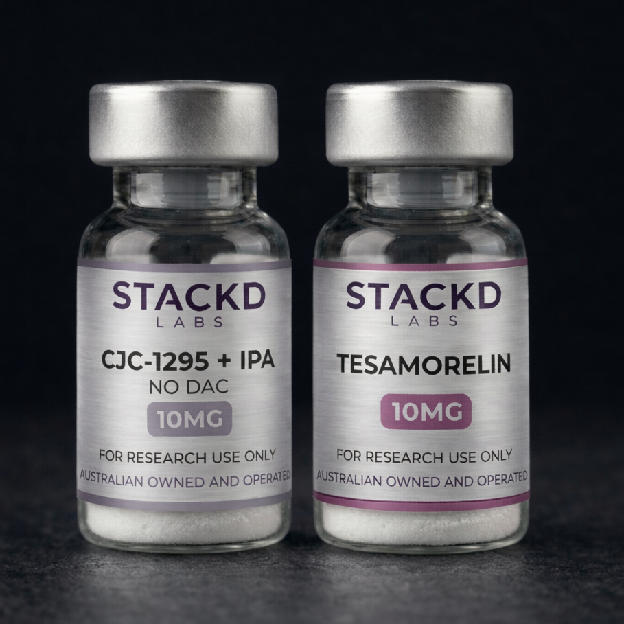 CJC1295 (no DAC) + Ipamorelin + Tesamorelin Kit lyophilised research peptide Australia