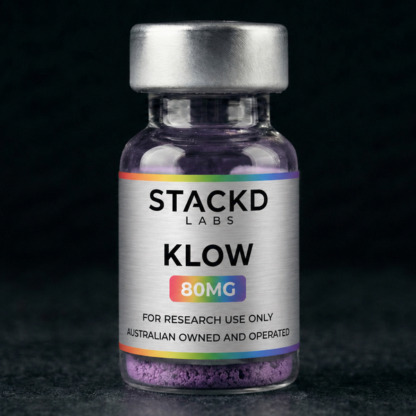 KLOW Research Peptide Blend (Lyophilised) | Lab Grade Supplier Australia 80mg lyophilised research peptide Australia