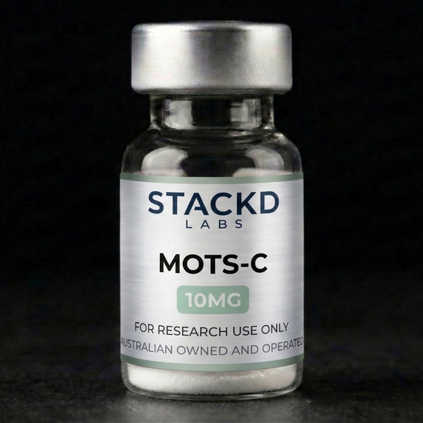 MOTS-c Research Peptide (Lyophilised) | Lab Grade Supplier Australia 10mg lyophilised research peptide Australia