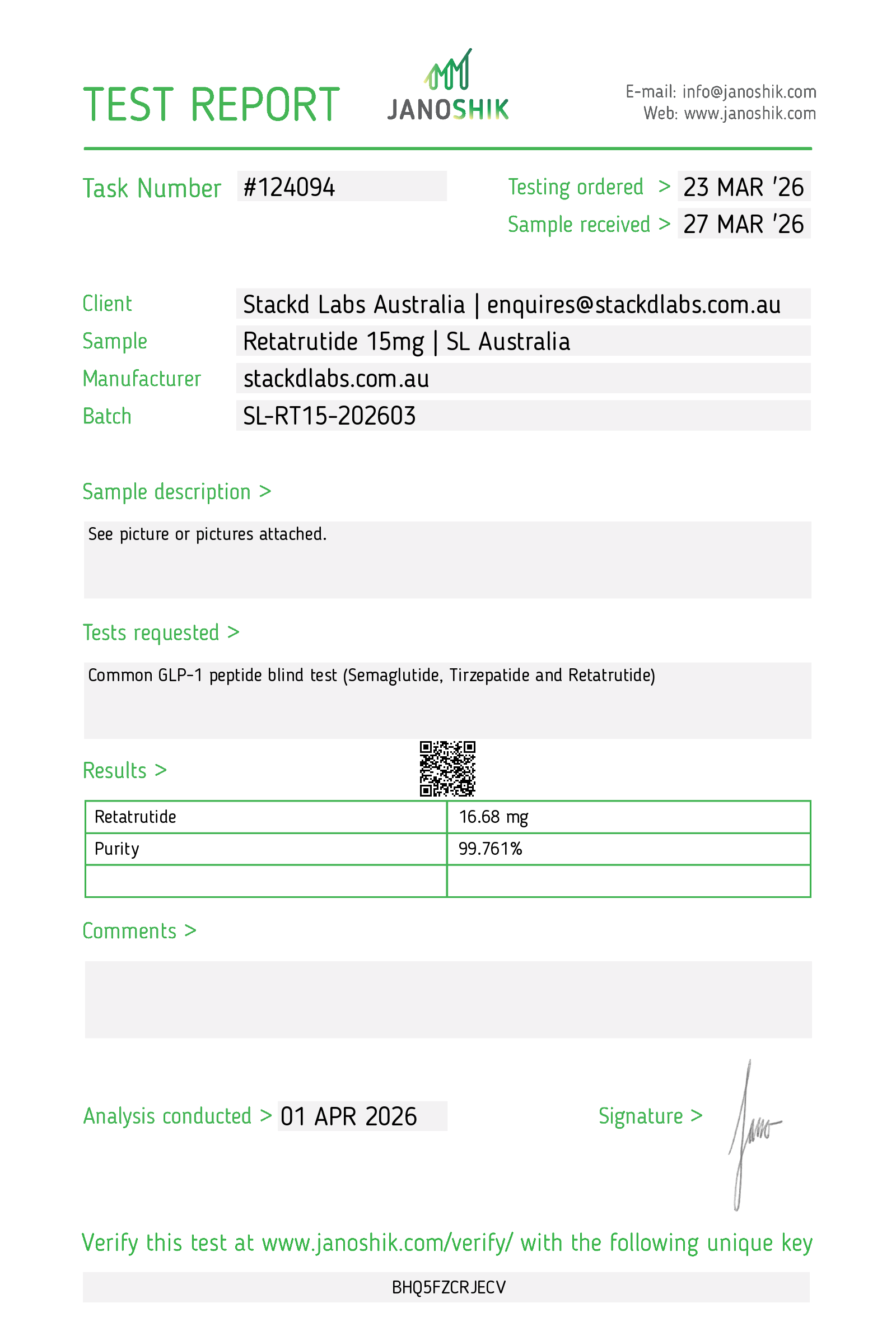 GLP-3 (Reta) Research Peptide (Lyophilised) | Lab Grade Supplier Australia lyophilised research peptide Australia