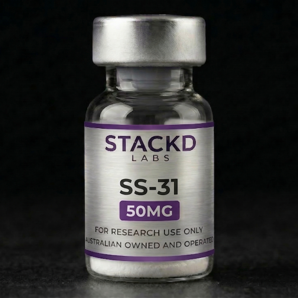 SS-31 (Elamipretide) 50mg Research Peptide (Lyophilised) | Lab Grade Supplier Australia 50mg lyophilised research peptide Australia