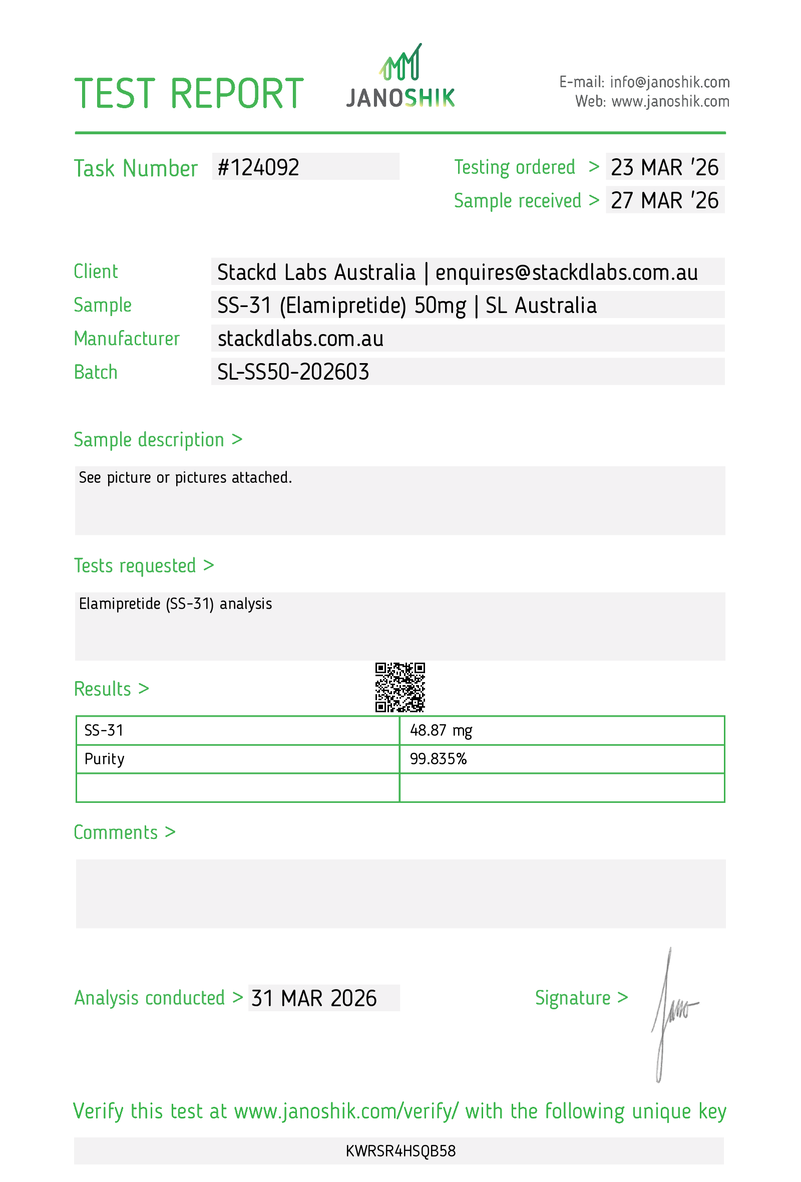 SS-31 (Elamipretide) 50mg Research Peptide (Lyophilised) | Lab Grade Supplier Australia lyophilised research peptide Australia