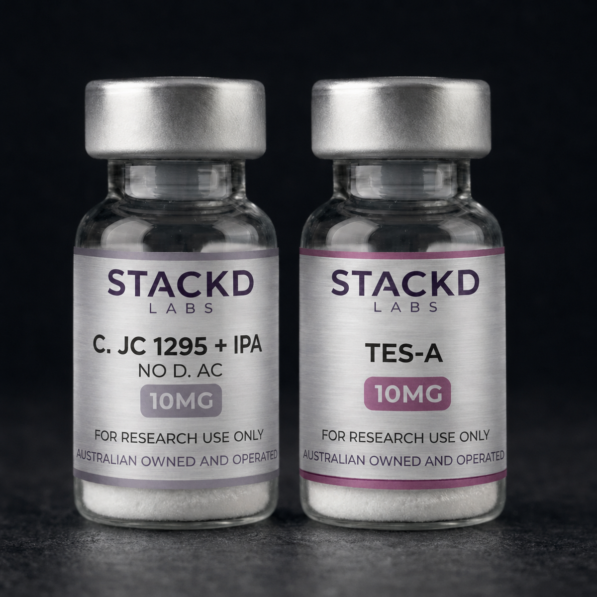 Stackd Labs | CJC 1295 (no DAC) + Ipamorelin + TSM Kit lyophilised research peptide Australia