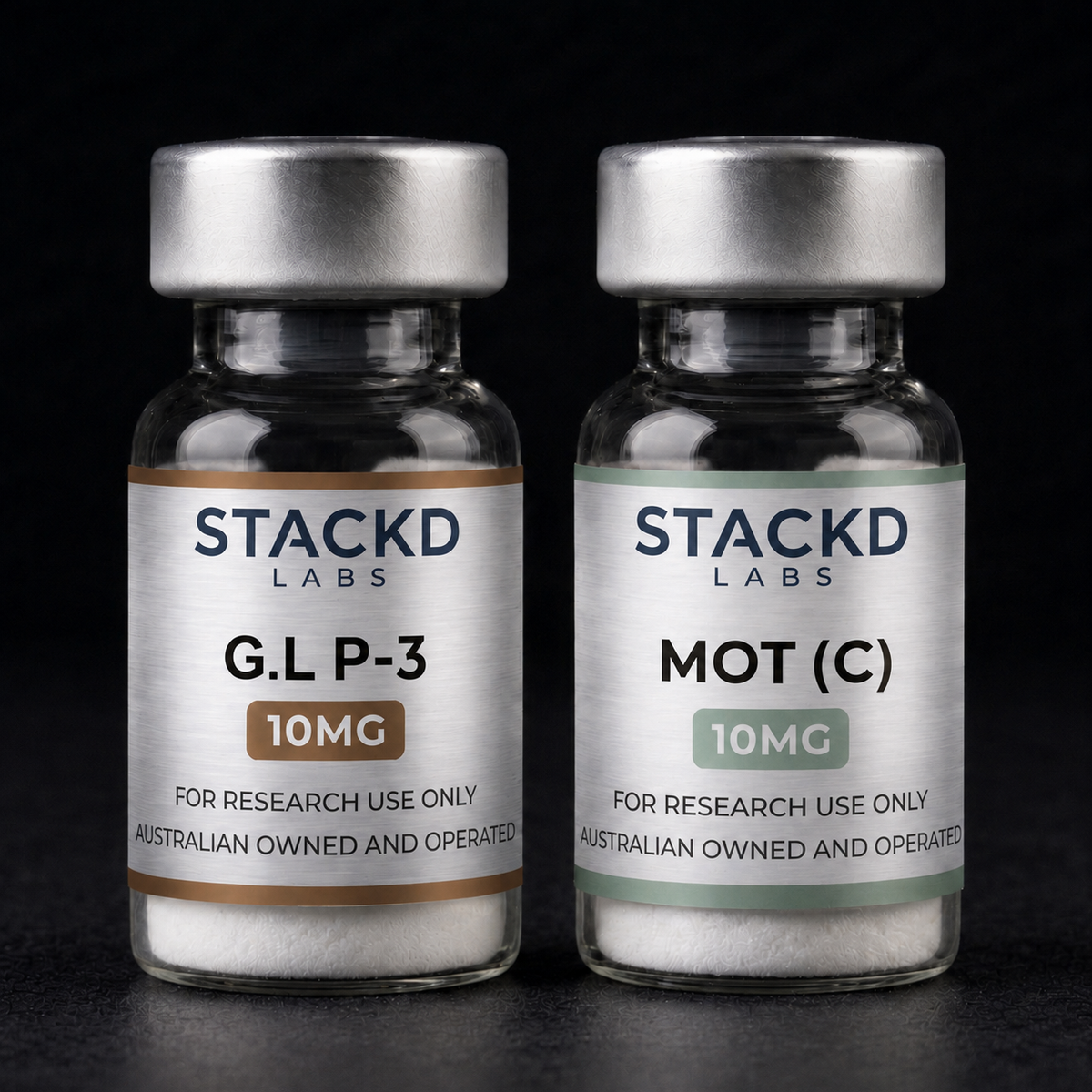 Stackd Labs | GLP-3 (R) + MOTS-C Kit lyophilised research peptide Australia